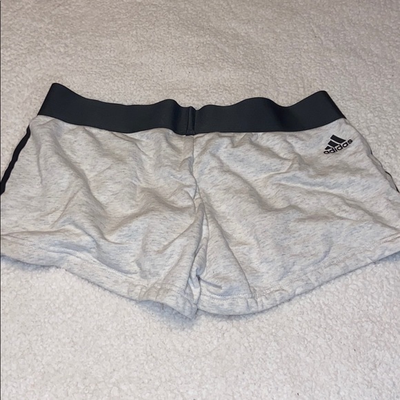 grey adidas shorts womens